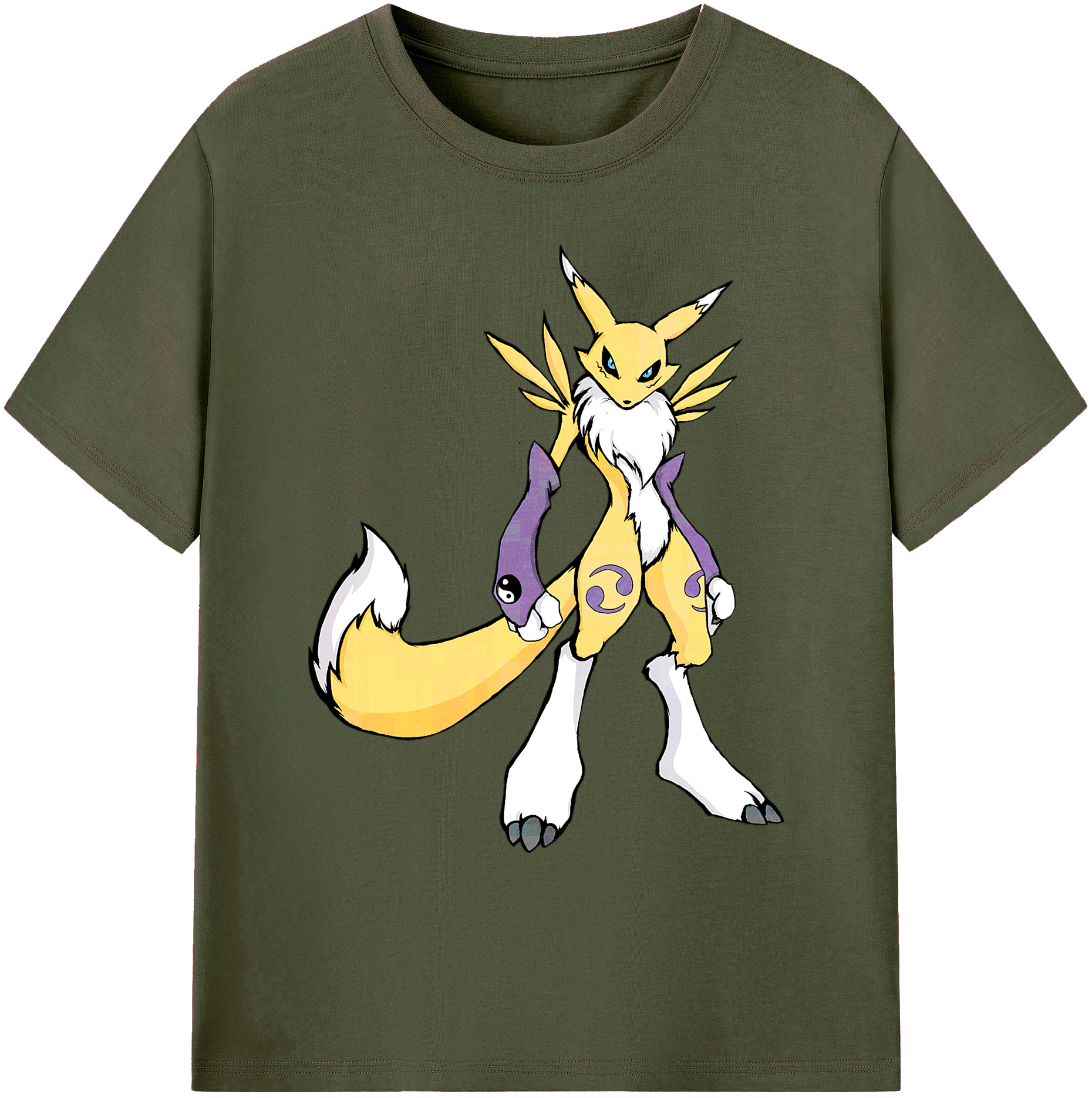 （画像用） Digimon デジタルモンスター/デジモン 綿100％ メンズ半袖Tシャツ｜肌触りやわらか＆通気性